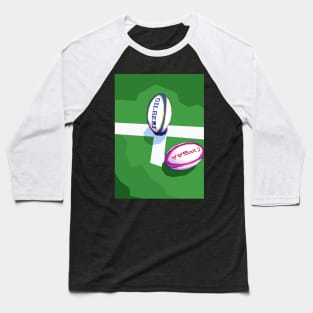 rugby ball in pop art Baseball T-Shirt